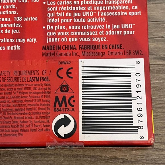 Uno Splash Card Game Waterproof Cards - Picture 7 of 8